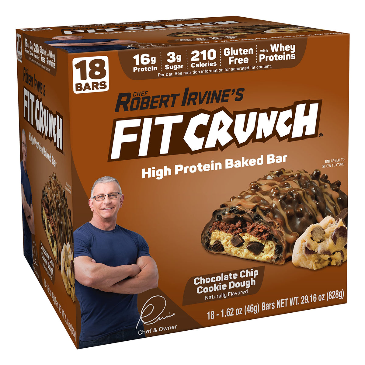 barra FITCRUNCH porciones 6 capas en empaque práctico.