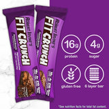 FITCRUNCH barra proteica 6 capas, calorías controladas para snack.