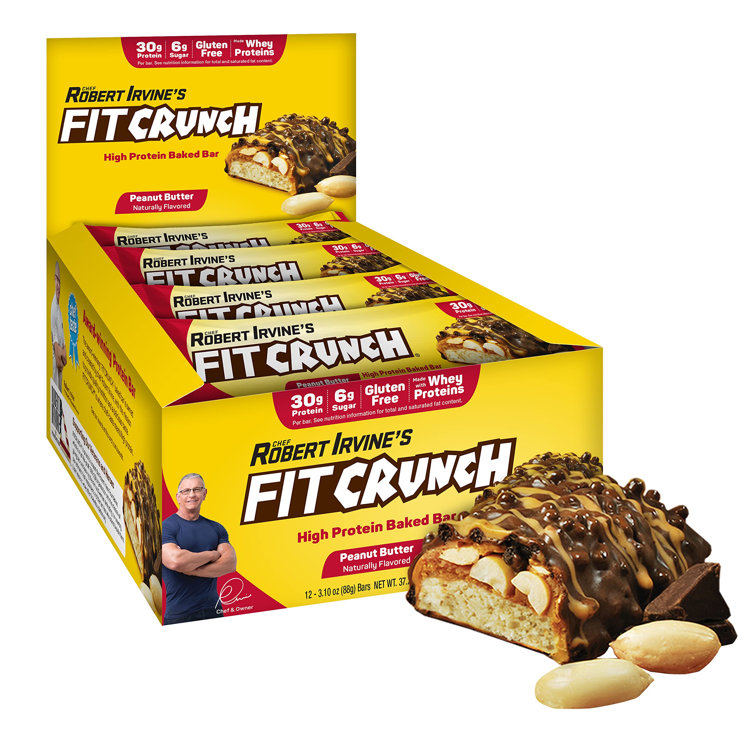 FITCRUNCH barra proteína seis capas: textura única y alta proteína