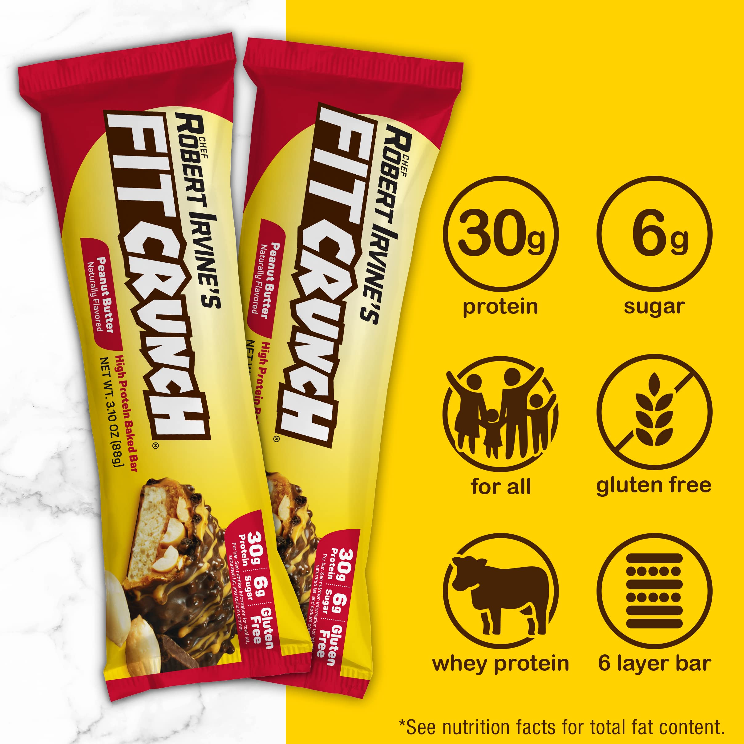 FITCRUNCH barra proteína sin gluten opción apta para celiacos