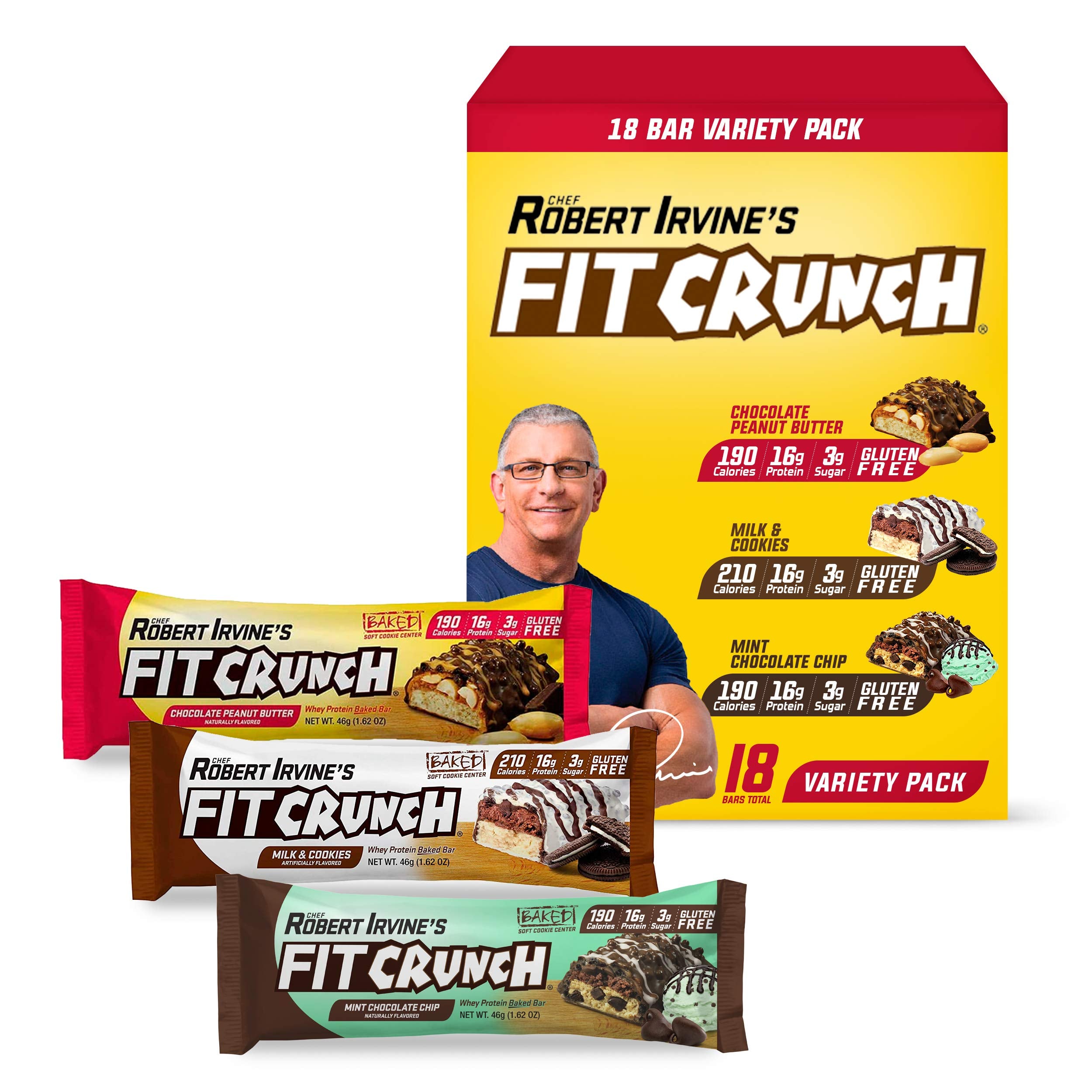 Barras FITCRUNCH variedad merienda rápida y conveniente.