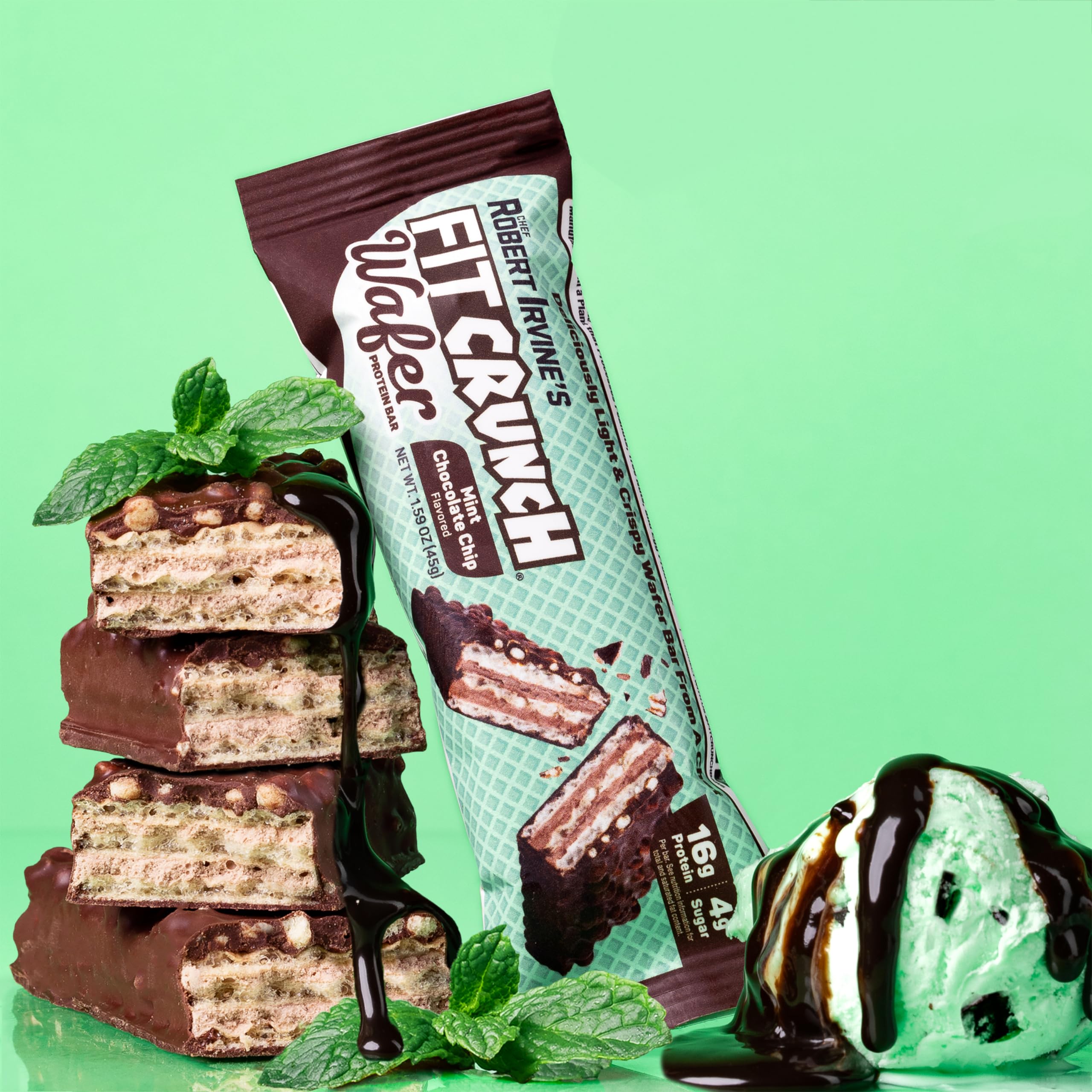 Fit Crunch barra wafer sin azúcar 4 g; opción ligera.