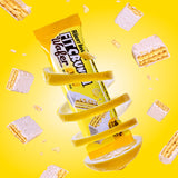 FITCRUNCH barra proteica limón crema con capas crujientes