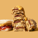 Fit Crunch barra, etiqueta nutricional visible con 16 g de proteína y sin gluten.