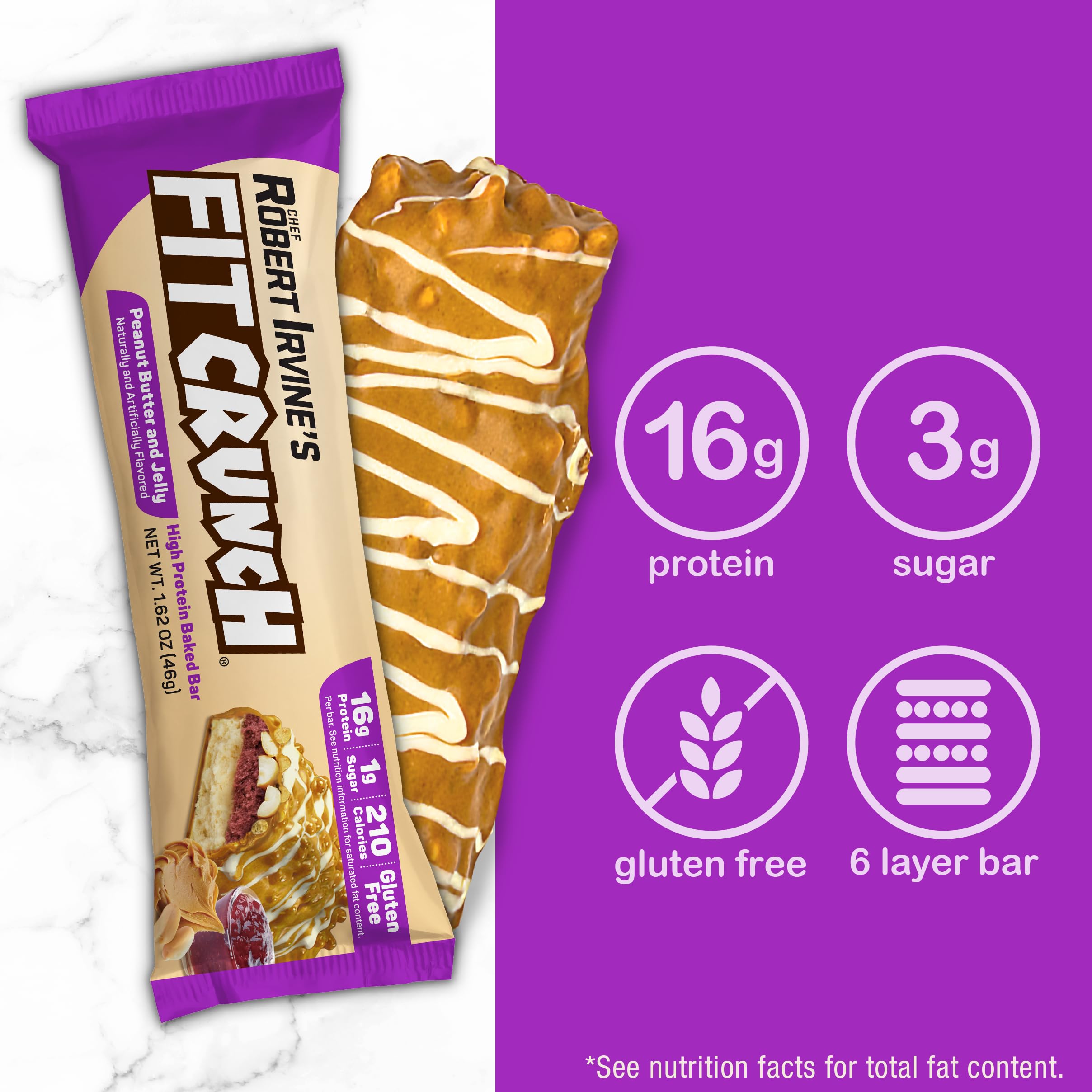 Fit Crunch barra interior suave y textura sedosa, perfecta como merienda.