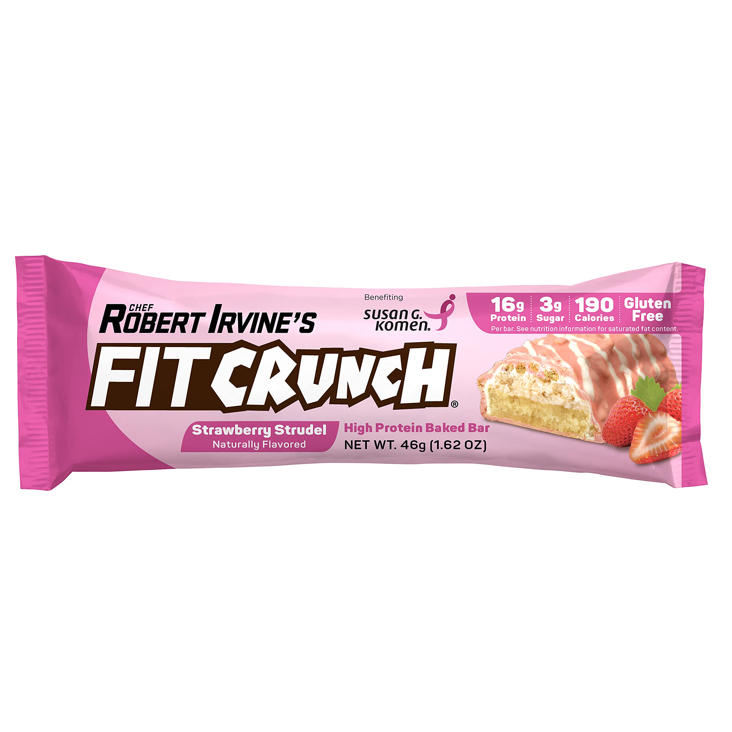 Fit Crunch núcleo de pastel suave, textura cremosa en cada bocado.