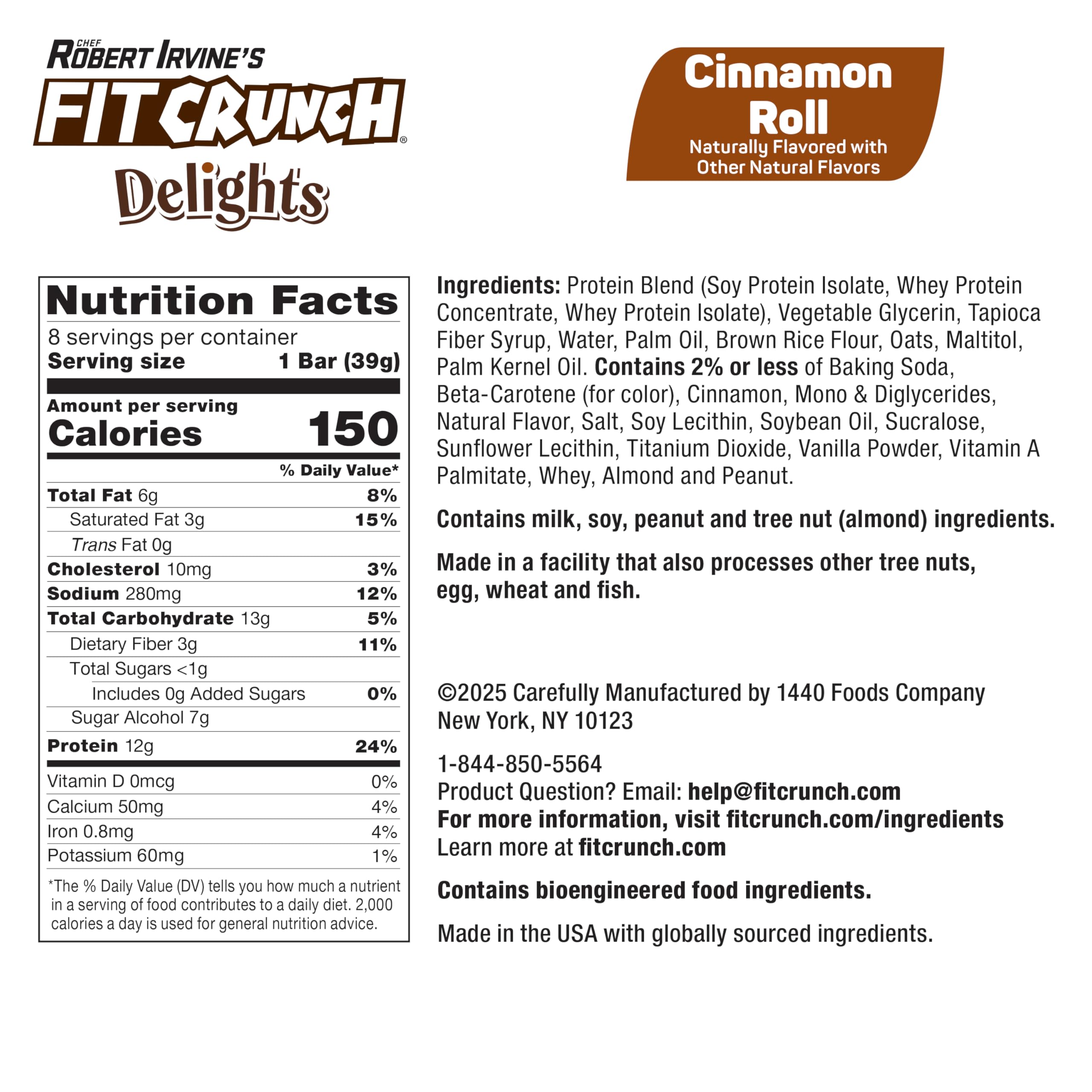 FITCRUNCH Delicias barra en empaque, snack práctico para la oficina