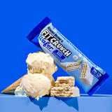 Porción individual de barra proteica Fit Crunch para entrenamientos.