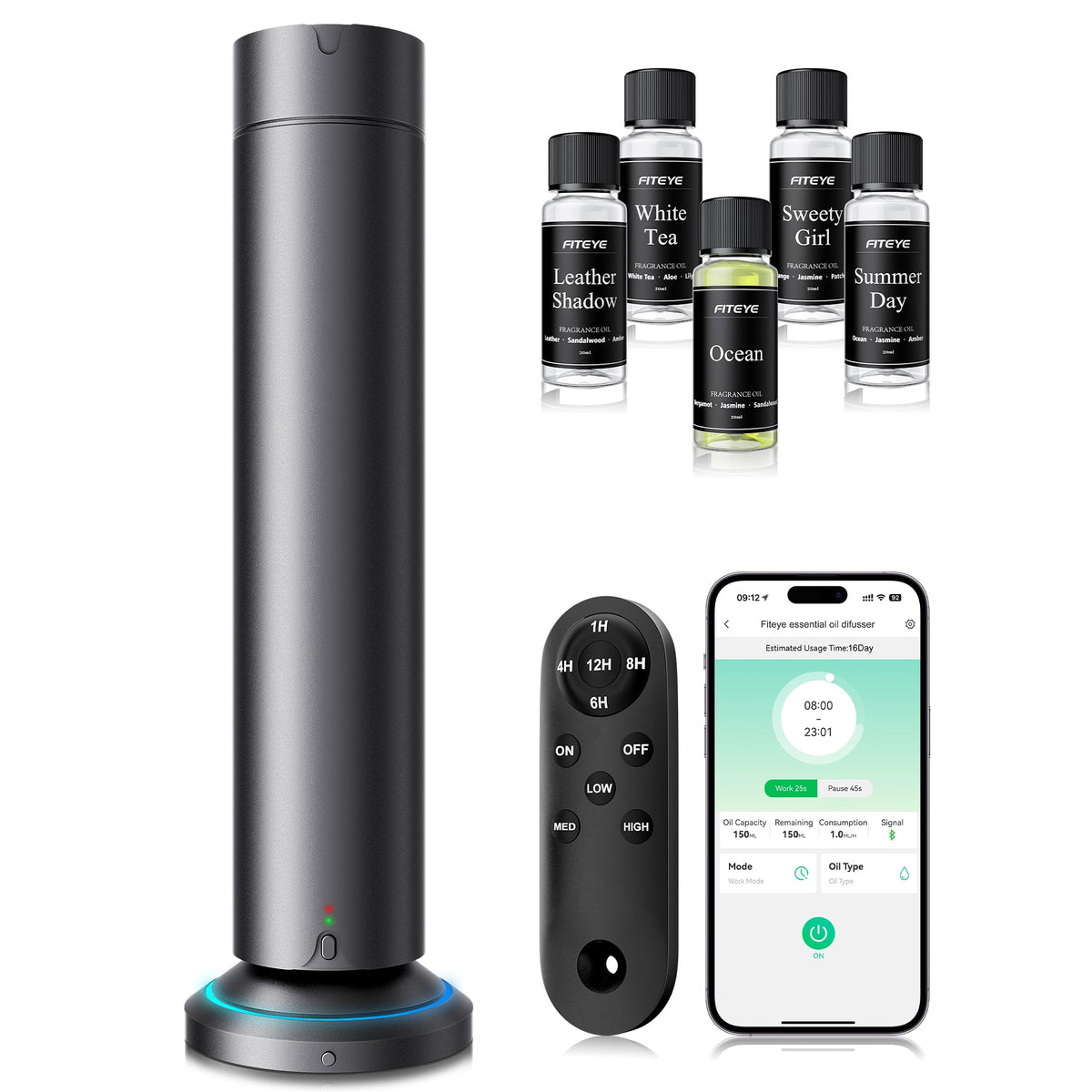 Difusor Fiteye sin agua para ambientar salas grandes con aroma constante