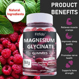 Fitfido gomitas magnesio glicinato frambuesa, sin azúcares añadidos para toda la familia