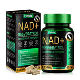 Botella Fitfido NAD liposomal 300mg, enfoque en energía celular.
