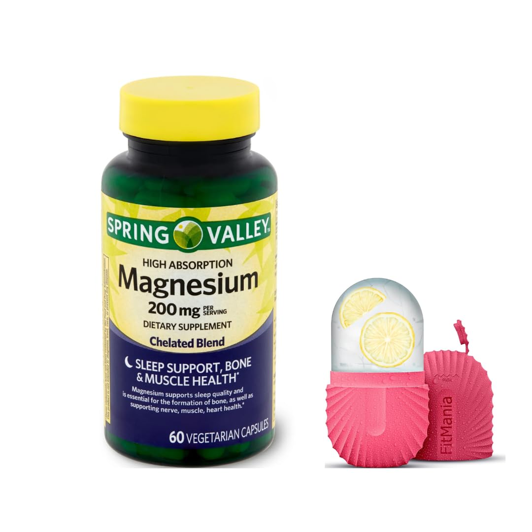 FitMania magnesio 200 mg cápsulas, botella: apoyo a huesos y músculos
