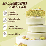 FitnesSHOCK pistacho y chocolate blanco con sabor intenso en cada bocado