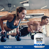 Fitness Labs Whey Protein Powder envase de 5 libras, presentación conveniente.