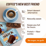 FitnesSHOCK brownie proteina móvil para oficina: snack saludable en el trabajo.