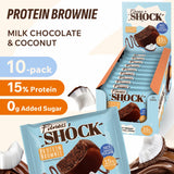 FitnesSHOCK brownie proteina porcion 50g: porcion ideal para controlar la ingesta.