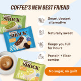 FitnesSHOCK brownie proteina porciones individuales, práctico y fresco en cada envoltorio.