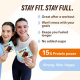 FitnesSHOCK brownie proteina sin azúcar total: opción para controlar antojos.