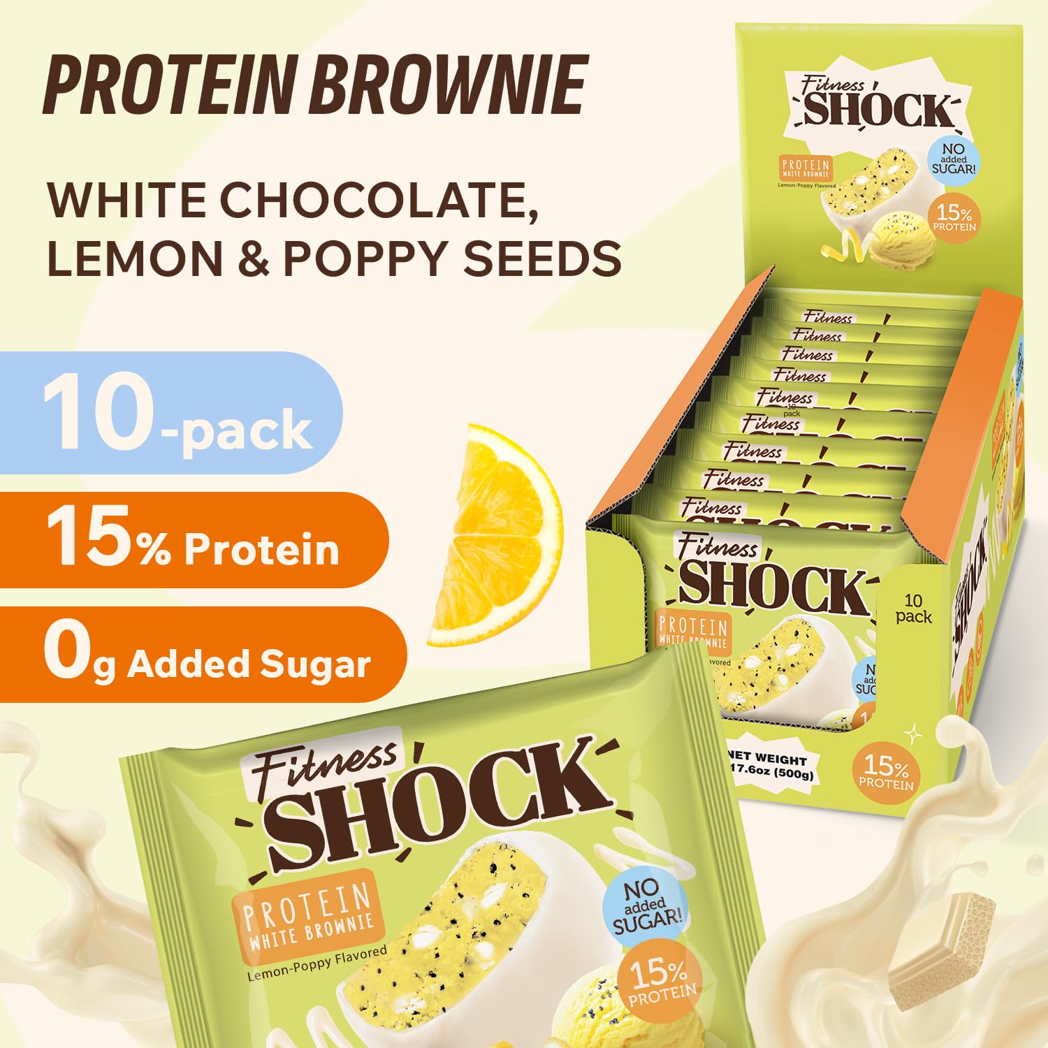 Brownie proteico, textura suave y satisfactoria