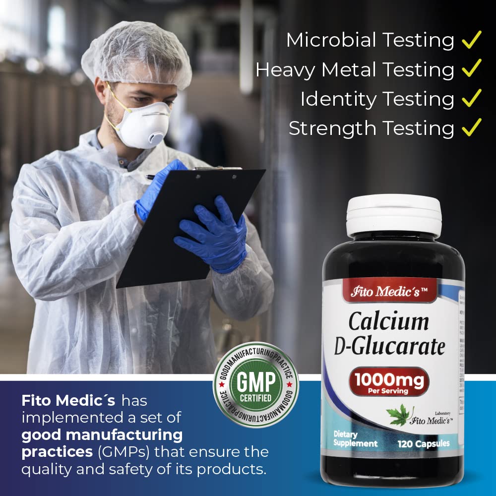 Apoyo hepático con Calcio D-Glucarato de Fito Medic's para detox suave.