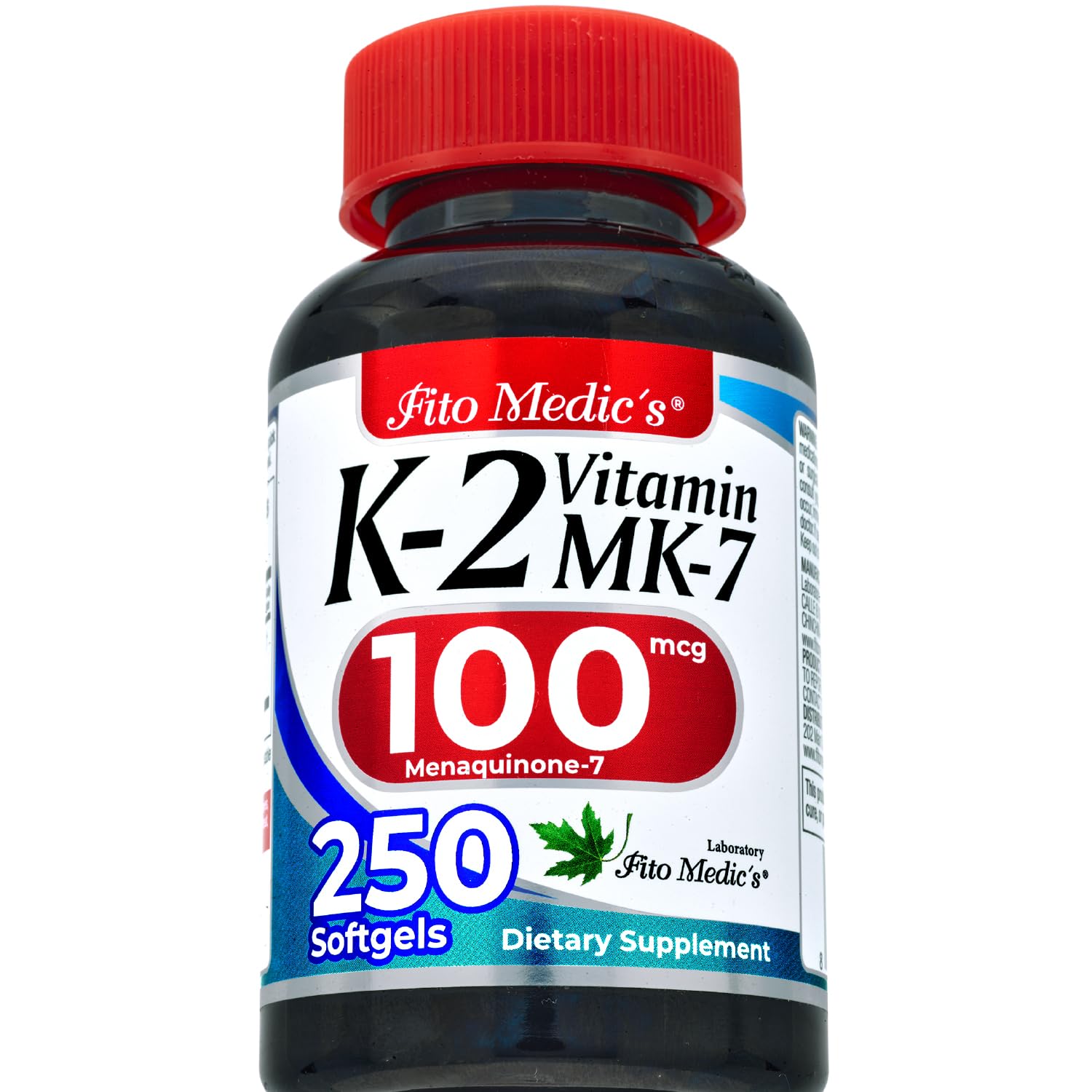Cápsulas FITO MEDIC'S Lab de K2, dosis diaria.