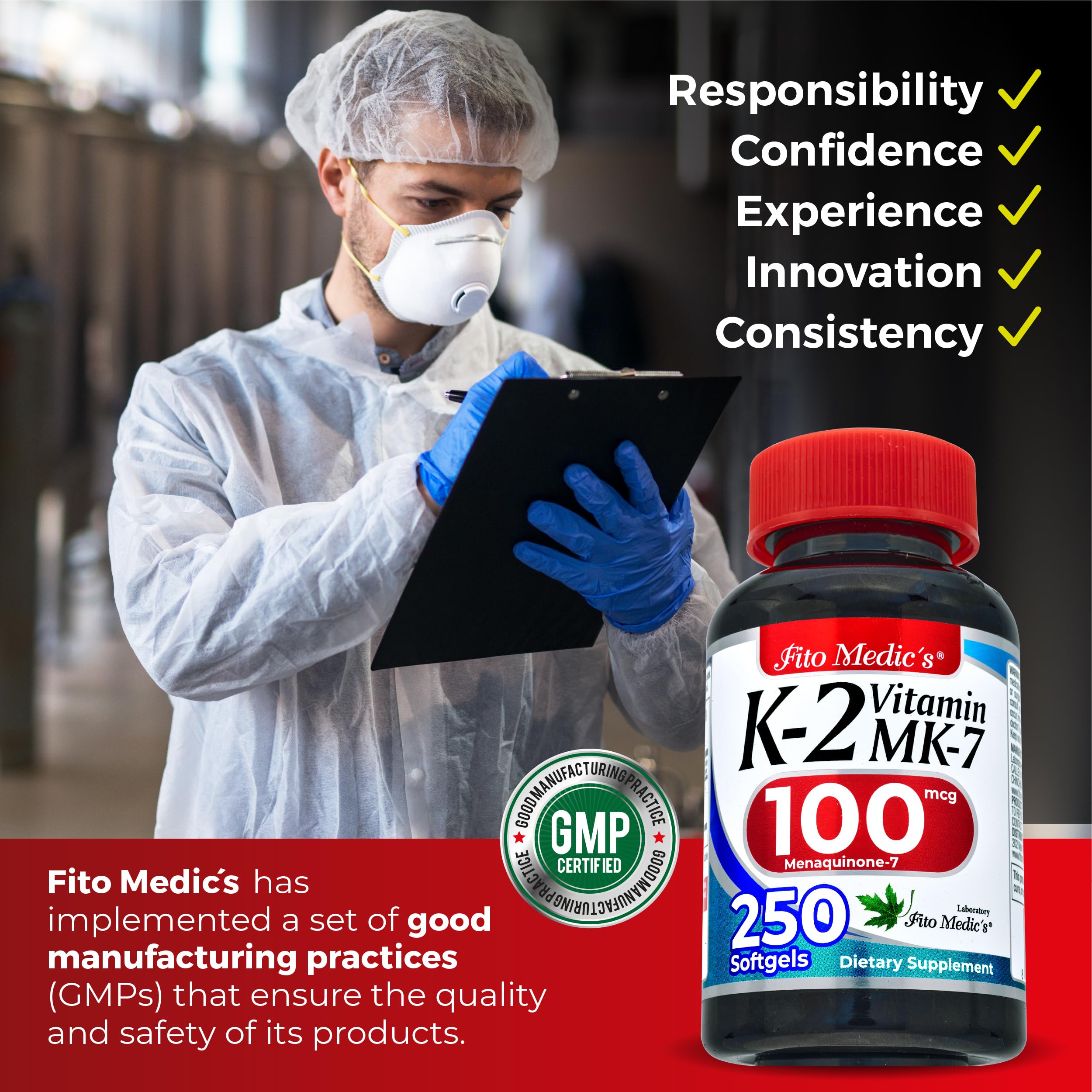 Menaquinona-7: forma activa de K2 para soporte nutricional.