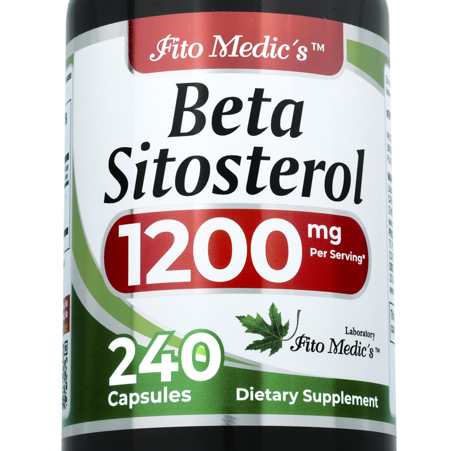 FITO MEDIC'S Lab beta sitosterol - botella de cápsulas para uso diario de bienestar