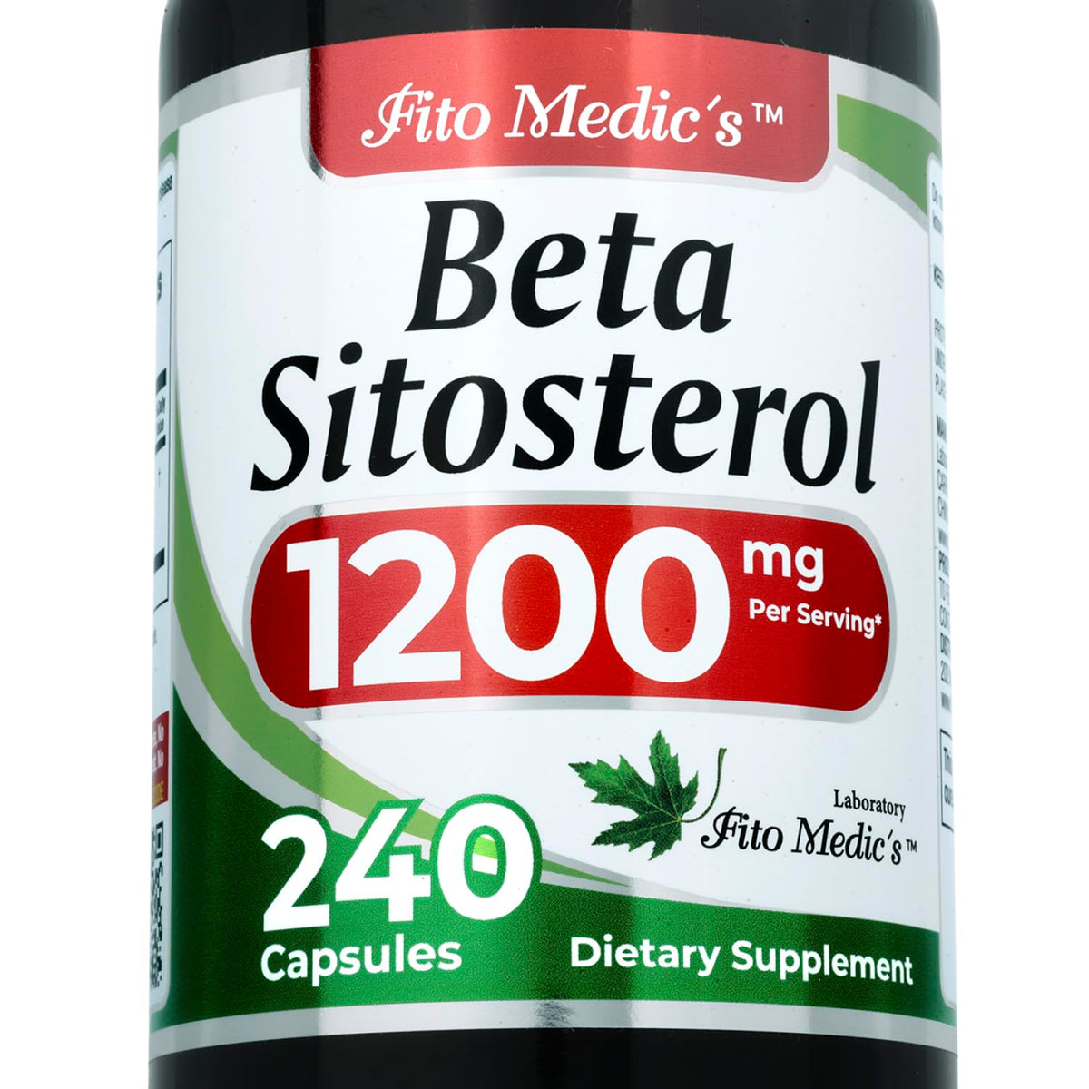 FITO MEDIC'S Lab beta sitosterol - botella de cápsulas para uso diario de bienestar