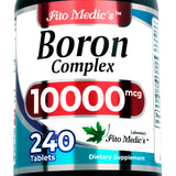 Botella de Fito Medic's Lab con boro 10 mg y alta absorción para uso diario.