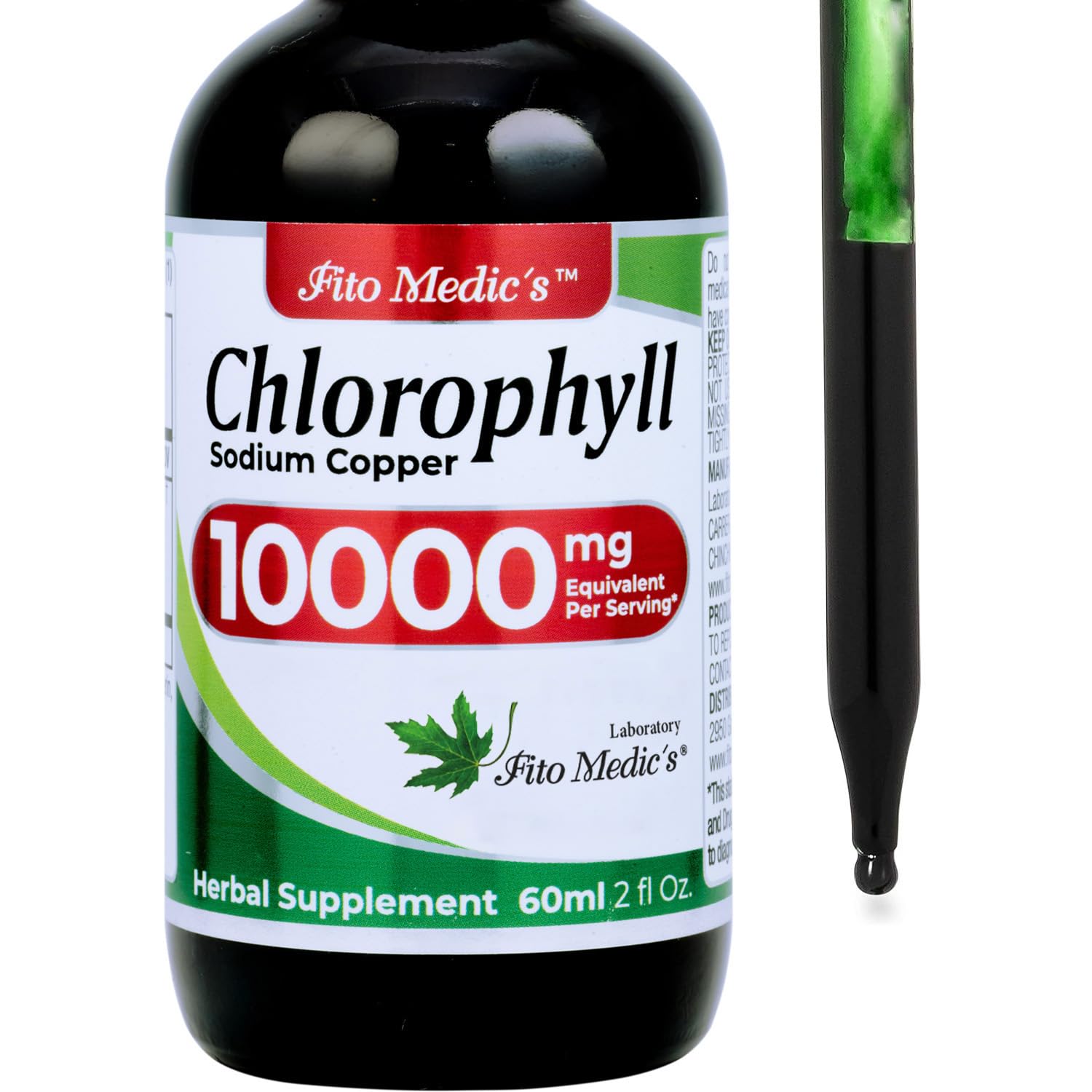FITO MEDIC'S Lab botella con gotero de clorofila para energía natural
