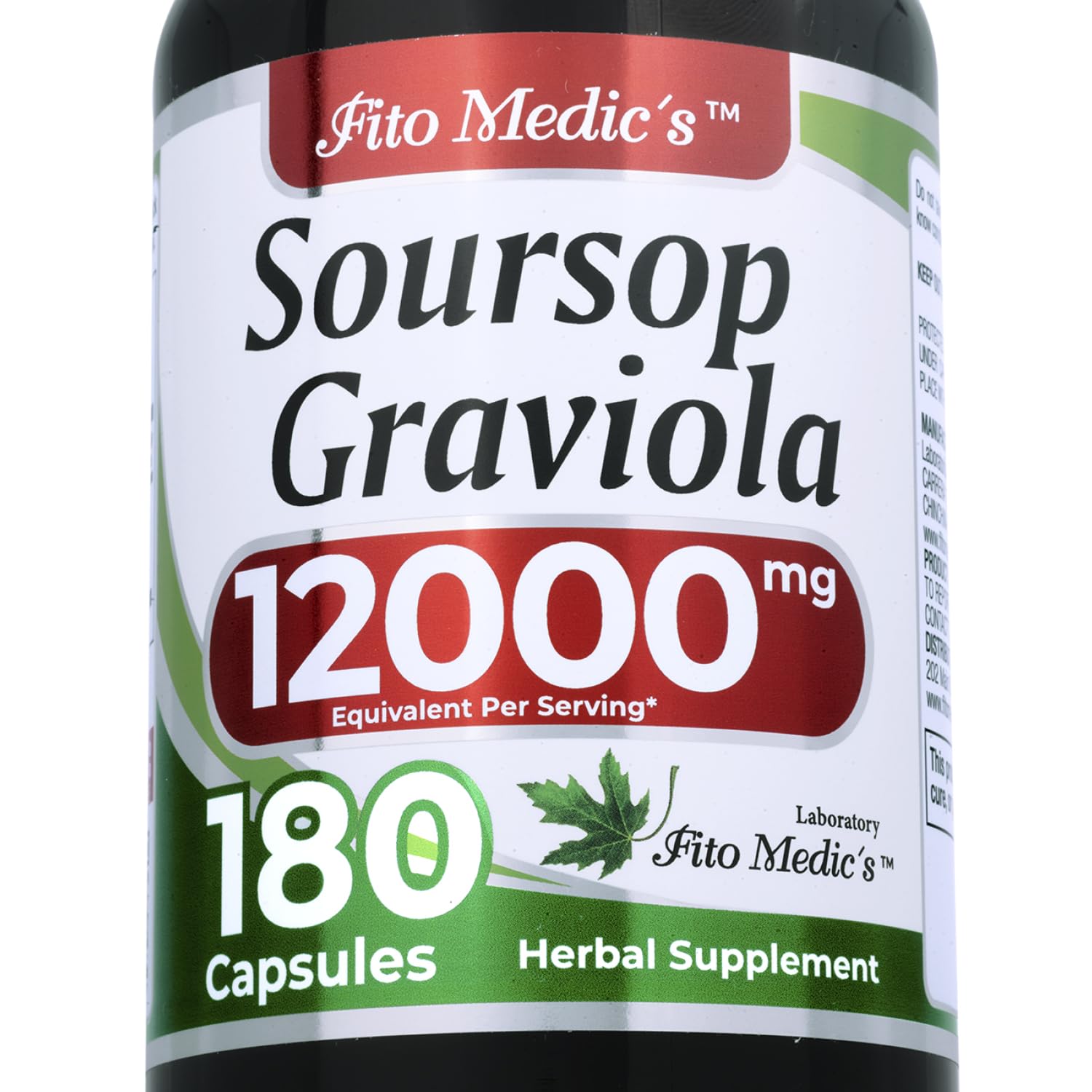 FITO MEDIC'S Lab guanábana cápsulas: cápsulas listas para consumo diario para bienestar.