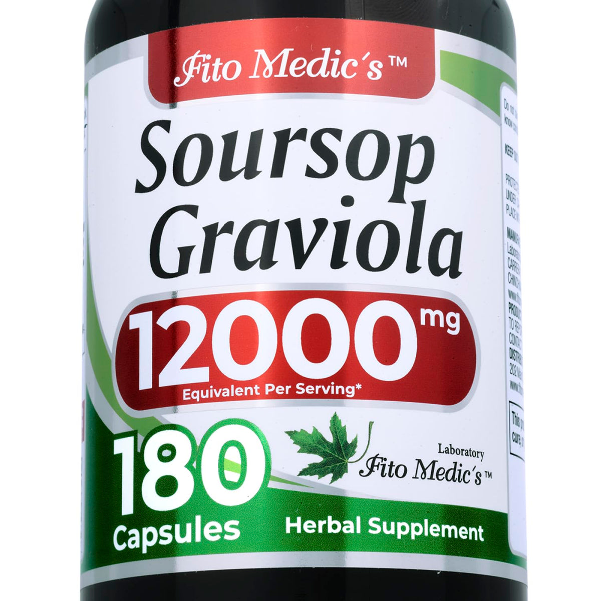 FITO MEDIC'S Lab guanábana cápsulas: cápsulas listas para consumo diario para bienestar.