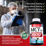 Uso diario en escritorio con cápsulas FITO MEDIC'S MCT Oil para energía sostenida.