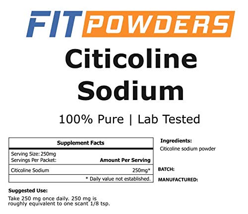 FitPowders Citicolina puro sin rellenos apto para veganos