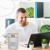 FitPowders feniletilamina etiqueta de producto para claridad de compra