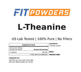 FitPowders L-teanina sin organismos modificados, opción natural