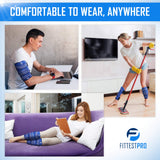 Fittest Pro diseño flexible facilita envolturas en piernas y muslos.