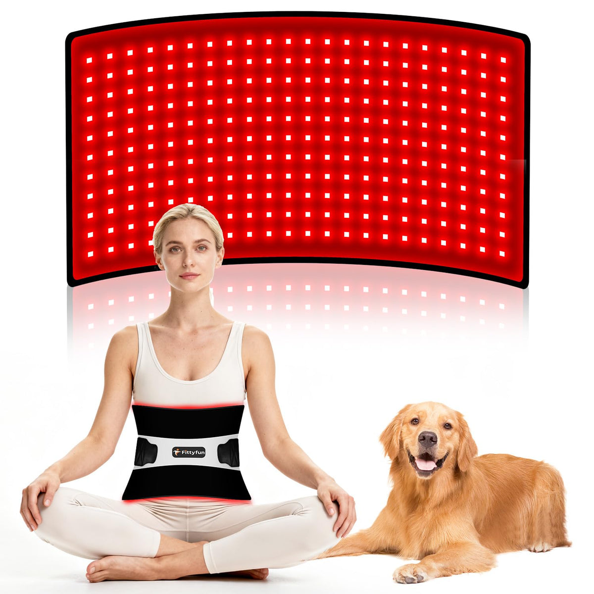 Fittyfun Luz Roja para Cuerpo ofrece cobertura amplia para espalda y torso.