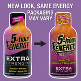 5-hour ENERGY Hawaiian Breeze botella primer plano, enfatizando conveniencia.