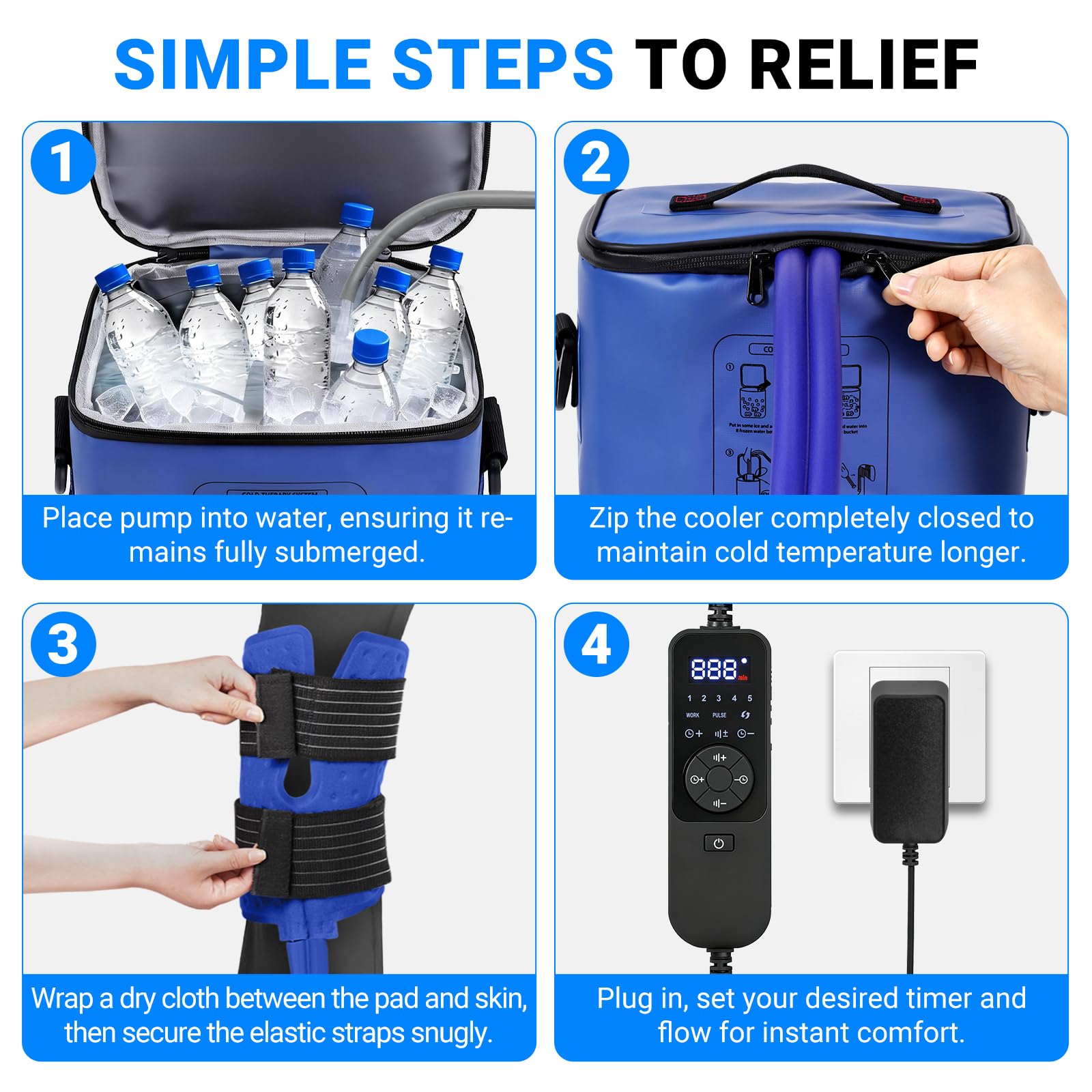 Fiveoffo diseño portátil, fácil de transportar y usar en casa o clínica