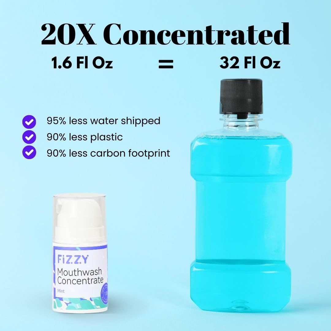 Fizzy boca concentrado aceite arbol de te, aroma fresco y sensorial suave.