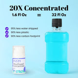 Fizzy enjuague concentrado, sin fluoruro ni colorantes artificiales