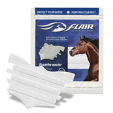 Flair Tiras Nasales para Equinos, aplicación segura para soporte nasal durante la sesión.