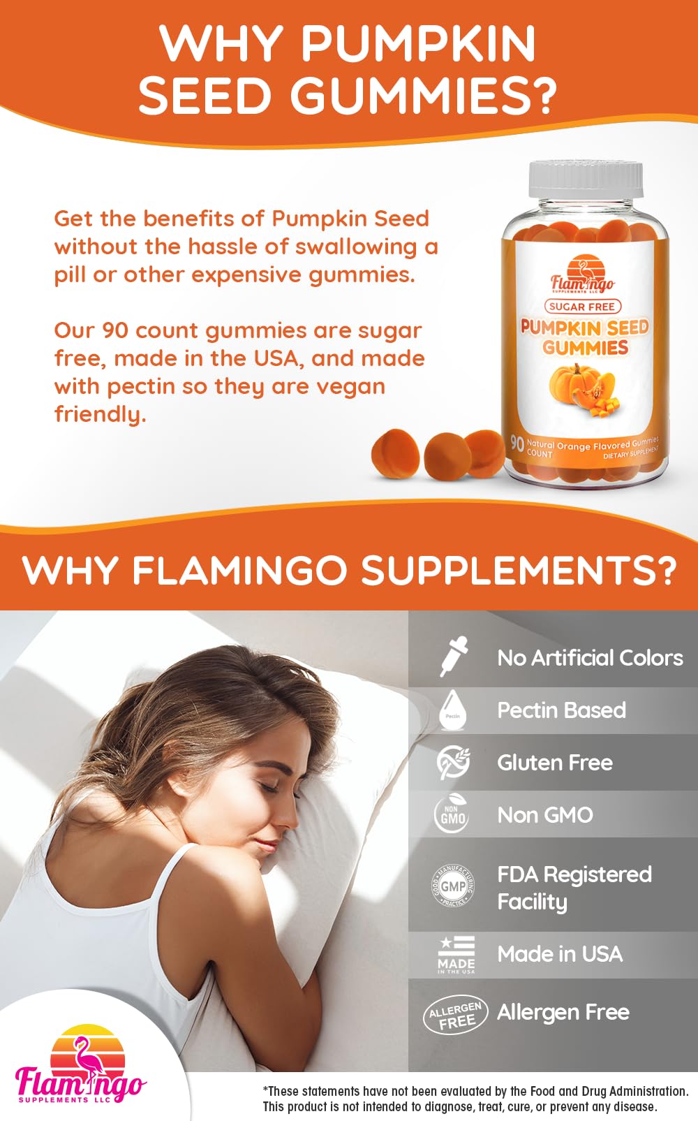 Envase de Flamingo con 90 gominolas para consumo diario