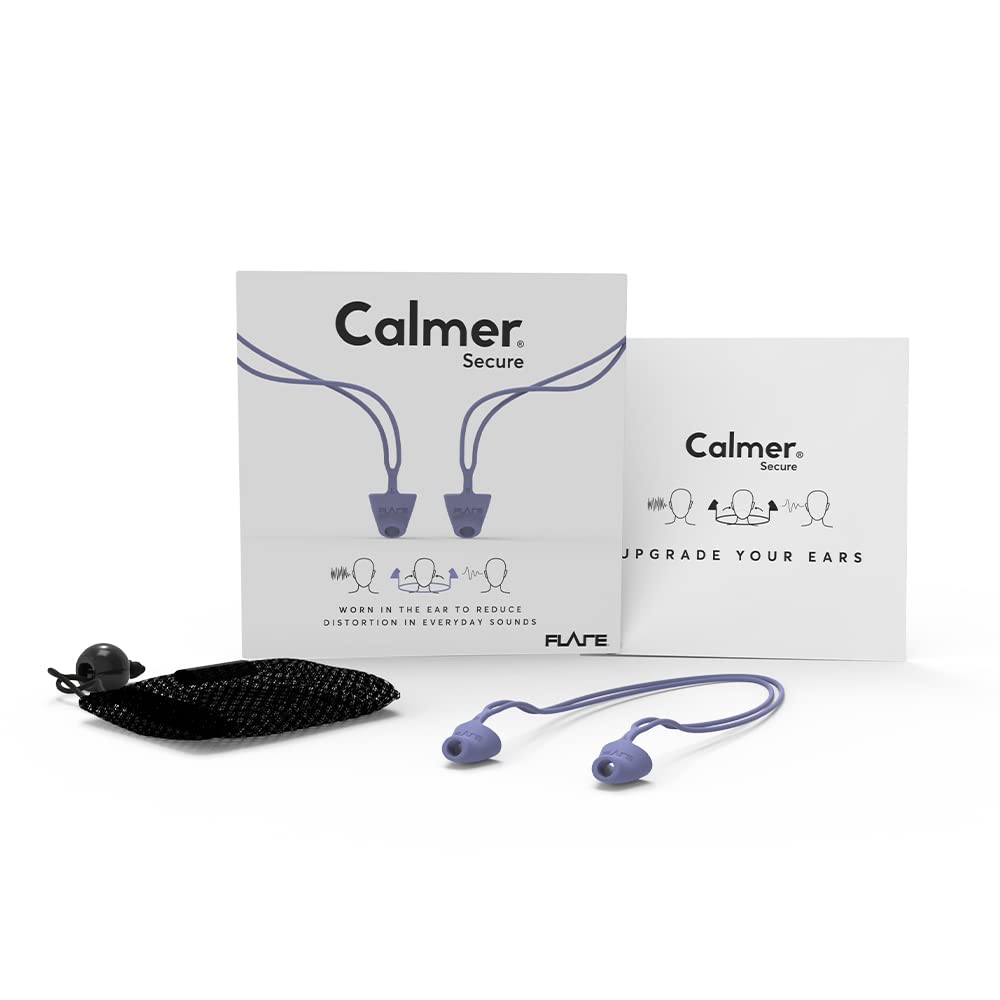 Flare Audio Calmer Secure: diseño de silicona suave para uso prolongado.