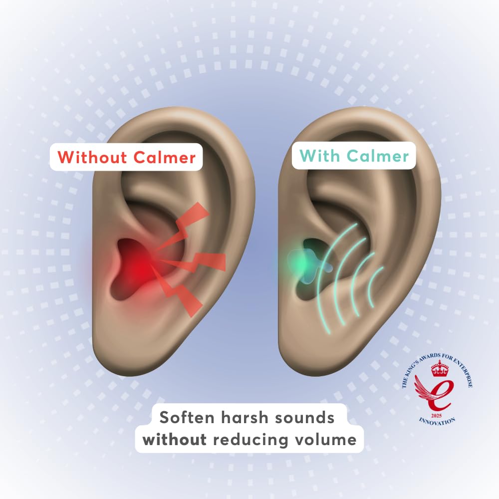 FLARE AUDIO Calmer silicona suave, diseño ergonómico para uso repetido.