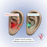 FLARE AUDIO Calmer silicona suave, diseño ergonómico para uso repetido.