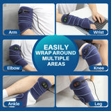 FlareMore rodilla calentador wrap para calor dirigido en la rodilla