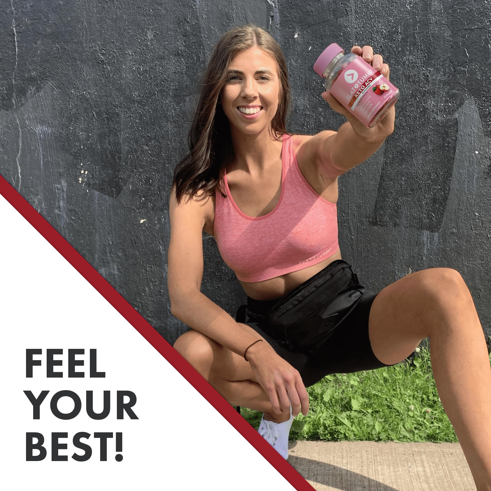 Envase Flat Tummy CETOGÉNICAS ACV facilita almacenamiento y uso diario