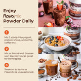 FlavaNaturals FlavaMix taza de cacao: bebida lista para desayunos nutritivos.